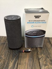 sharper image wifi tower speaker with amazon alexa