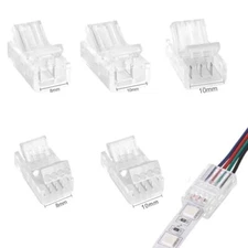 20Pcs LED Connector 2/3/4/5/6Pin LED Strip Connector for 8mm 10mm RGB Tape SMD 