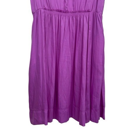 NEW Banana Republic Magenta Shirred Goddess Dress Spring Summer Fairy Garden 10 - Picture 4 of 11