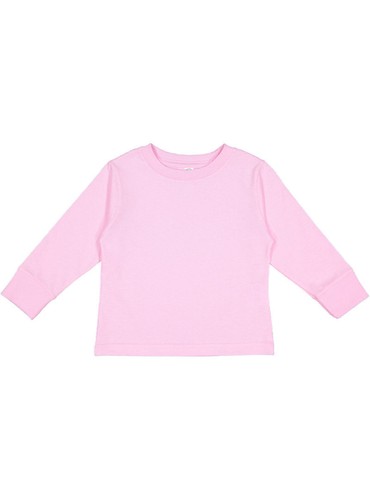 Rabbit Skins 3311 Toddler Long Sleeve Cotton Crew Neck Jersey T-Shirt - Picture 7 of 11