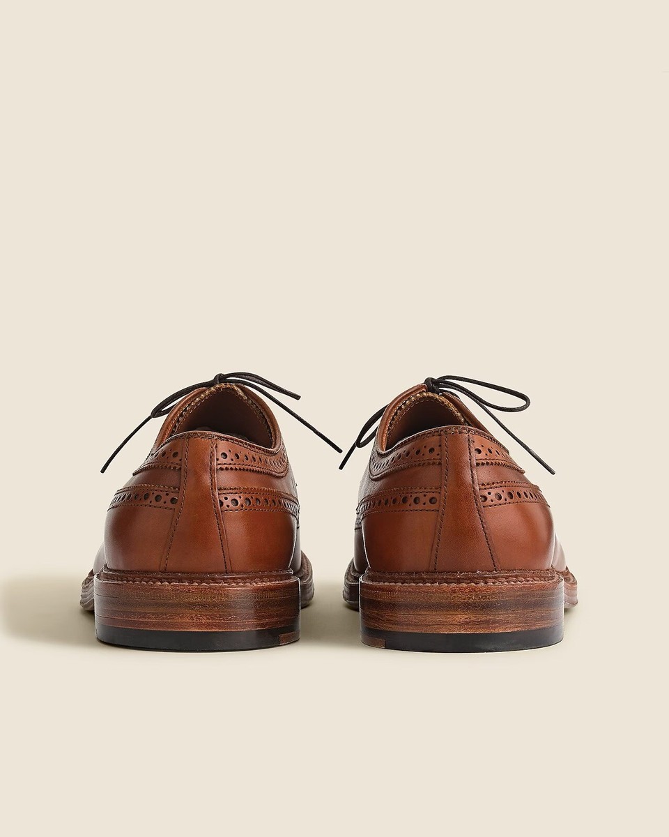 Made In USA - 11.5 D - US- Alden / J Crew - Long Wingtip Cognac