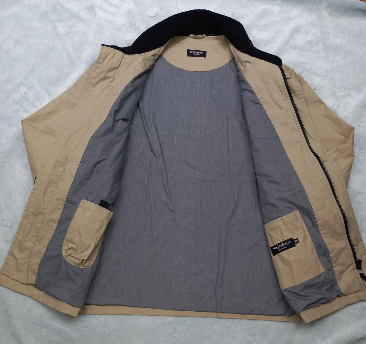 r0131 Yves Saint Laurent ベージュ ジャケットXL Vintage Yves Saint Laurent YSL Classic Retro Old Jacket