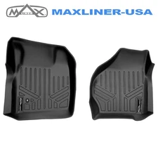 SMARTLINER Floor Mats 1st Row Liner Set 99-07 F-250 350 450 SD | 00-05 Excursion