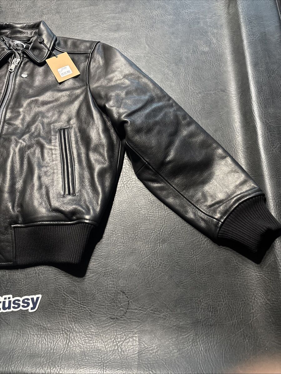 Stussy Leather Flight Jacket Size Small | eBay Stussy Leather Flight Jacket Size Small | eBay