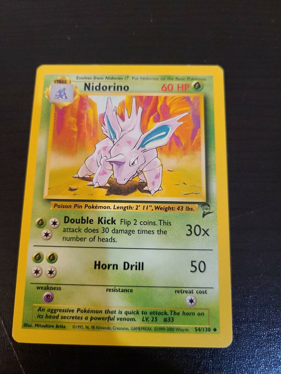 NIDORINO - Base Set 2 - 54/130 - Uncommon - Pokemon Card