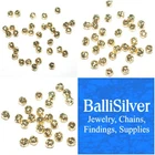 WHOLESALE LOTS 14kt Gold Filled HAMMERED Beads 3mm, 4mm, 5mm - Jewelry Findings