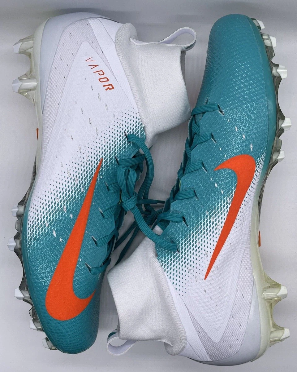 Nike Vapor Untouchable Pro 3 Miami Dolphins Football Cleats AO3021 103 Size 12.5