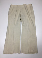 ELIE TAHARI Beige Linen Blend Wide Leg Pant Womens sz 12