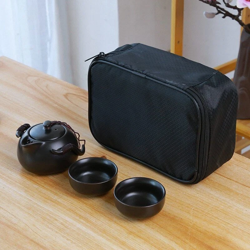Ceramic Teapot Kettle Chinese Tea Cup Travel Portable Tea Set Gift Drinkware New - Image 4 of 4
