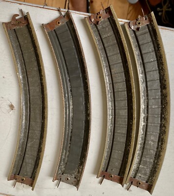 JEP O / 0 1/48 LOT DE 8 RAILS: 4 DROIT L=26,5cm + 4 COURBE L=31cm, 3 RAILS TRAIN - Collection