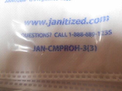 Janitized JAN-CMPROH-3(3) Paper High Efficiency Premium Replacement Commercial 