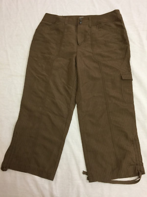 CHRISTOPHER & BANKS WOMENS CARGO CAPRIS PANTS SIZE 6