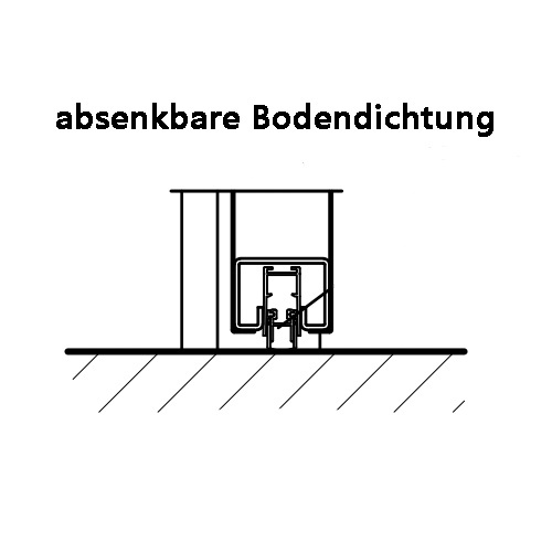 Brandschutztür T30 RS 875 x 2000 Rauchdicht mit abs. Bodendichtung Teckentrup - Bild 4 von 4