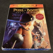 Puss in Boots: the Last Wish Blu-ray  DVD  Slipcover, 2022 Combined Shipping