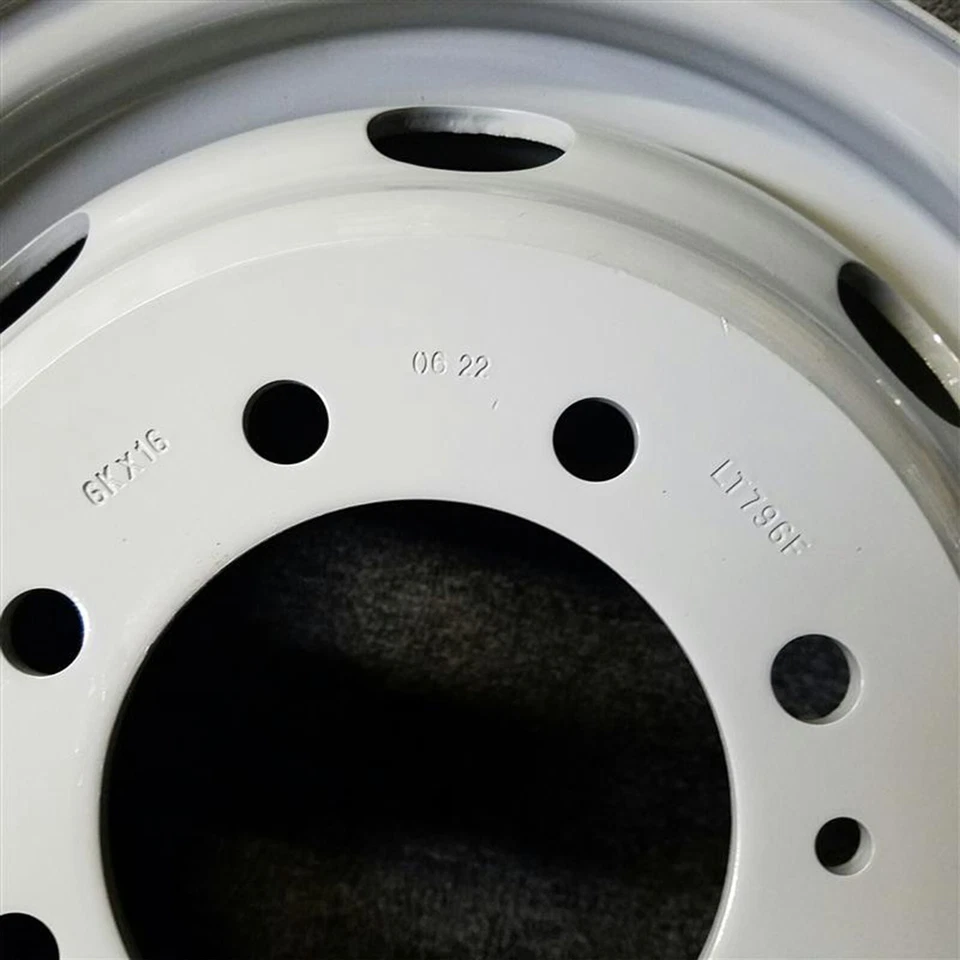 Roda design OEM 16” 16x6 1992-2007 aro 3210 para Ford E350 E450 VAN Dually aço - Imagem 3 de 4