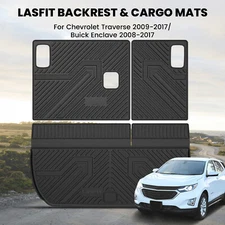 Cargo Mat for Chevrolet Traverse / Buick Enclave 2009-2017 Trunk Mat w/ Seatback