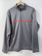 Nike Golf Tour Performance Dri-Fit 1/4 Zip Pullover Men's Large Grey Sweatshirt