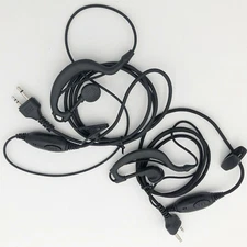 2X With PTT MIc Headsets/Earpiece for Midland 2/Two Way Radio Walkie Talkie
