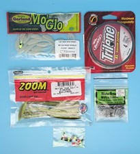 Fishing Worms/Bait/Line/Weights - Assorted Styles/Types - Lot of 5