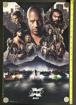 Fast X - Fast and Furious 2023 Original Movie Poster 11 x 17 Nylon