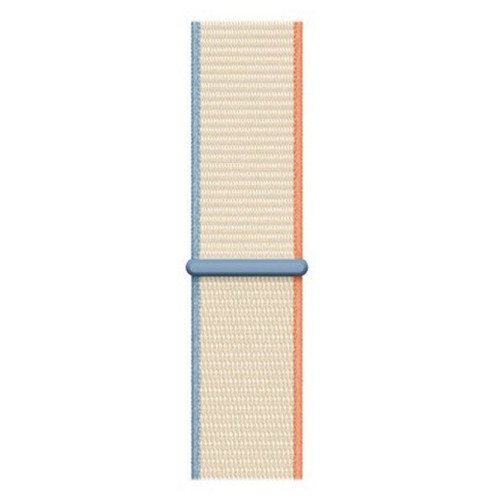 Oryginalny Apple Watch Nylon Sport Loop Band Pasek 42/44/45mm - kremowy oficjalny - Zdjęcie 5 z 8