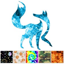 Fox - Decal Sticker - Multiple Patterns  Sizes - ebn6615