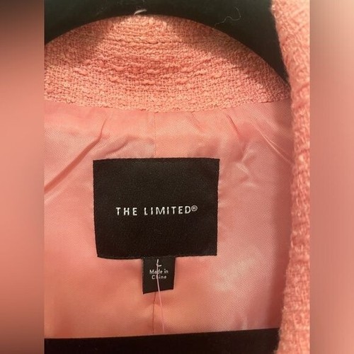 The Limited Blazer Women’s sz Large Pink NWT Tweed texture, Career wear. - Picture 2 of 13