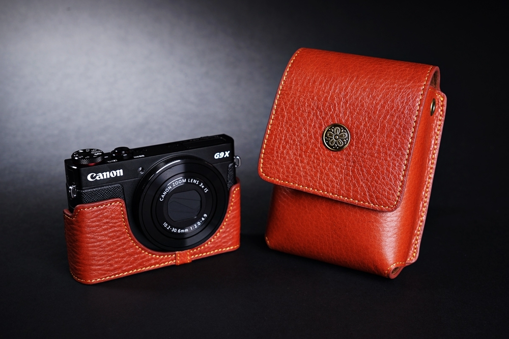 Genuine Real Leather Full Camera Case Bag Cover Pouch for CANON G9X G9X Mark ii