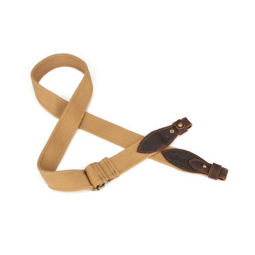 TOURBON Hunting Rifle/Shotgun Sling 1.5" Strap Leather End 2 Point-Color Option - Picture 22 of 64