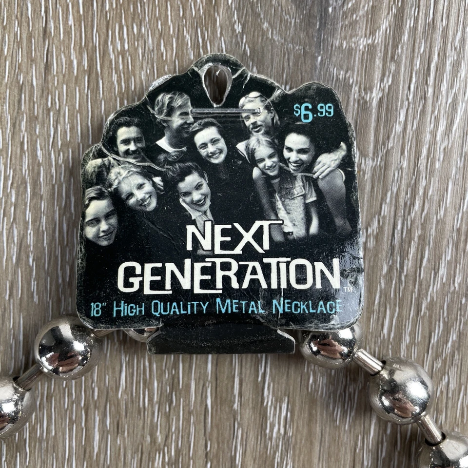 Gargantilla collar cadena bola gruesa Y2K 12 mm 18" cuentas de acero 1/2" gótico retro de colección Foto 2 de 4