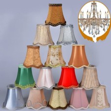 1PC Lace Mini Lampshade Cotton Textured Fabric Drum Shade Ceiling Light Cover
