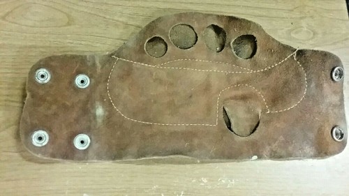 Anti Impact Leather Glove, Fingerless, Side Protection, Leather, Left Hand ONLY