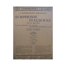 Mendelssohn Symphonie Italienische Orchester Piano Geige 1927