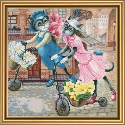 Nova Sloboda Cross Stitch Kit Floral Promenade-CP1160