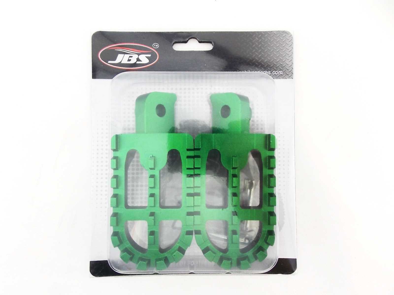 YAMAHA XT225 9294 JBS GREEN CNC BILLET ALLOY FOOT PEG SET PAIR FOOTPEGS REST eBay