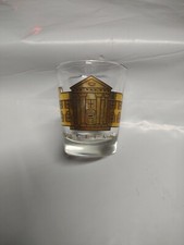 Graceland Shot Glass Gold Made In USA 2 1/4" Tall , Us Pat.& Tm off