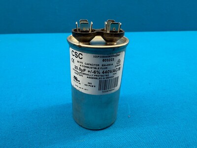 Lot of 5 - CSC SH P2 440VAC 50/60Hz Round Capacitors EIA-456