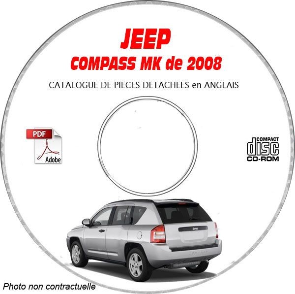 CDROM JEEP COMPASS MK 08 pour entretien et reparation garage