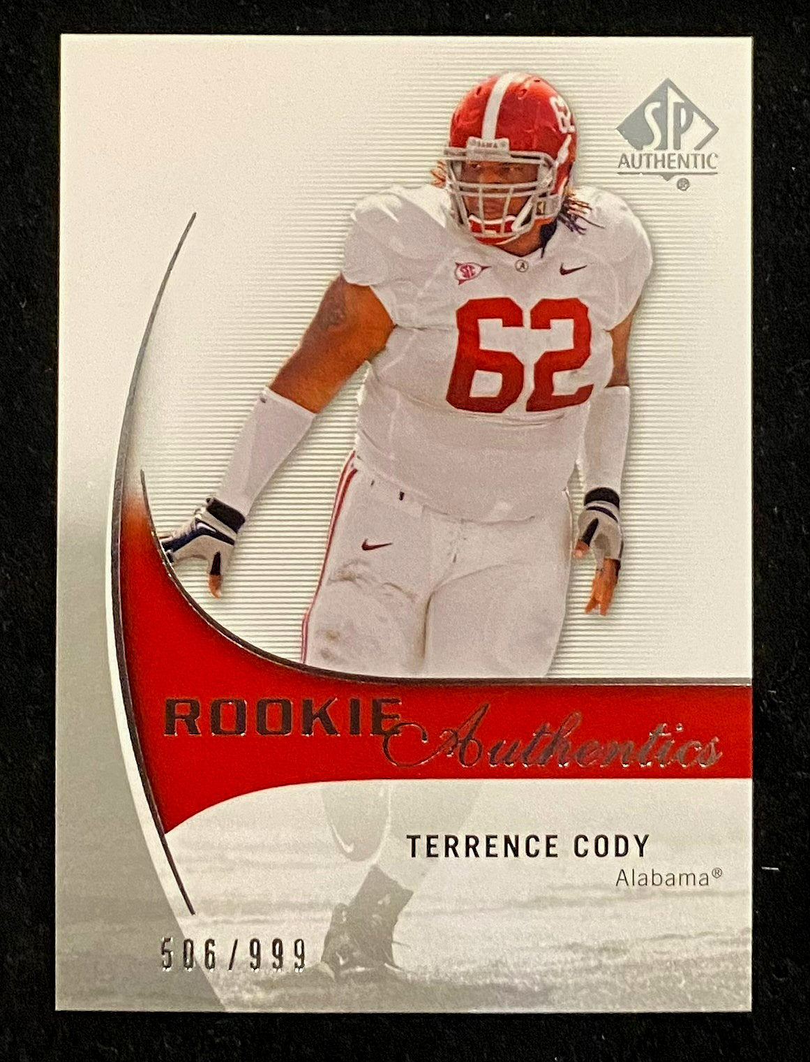 Terrence Cody SP Authentic #197 Base