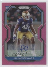 2020 Panini Prizm Rookie Pink Prizm Auto Julian Okwara #361 Auto 1wv