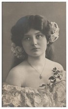 XX1622/ Junge Frau mit Haarschmuck Foto AK 1908