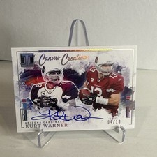 2025 Impeccable Kurt Warner Canvas Creations Auto 04/ 10 CCS-KWR Cardinals