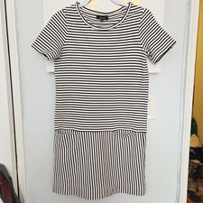 Madewell Dockside T-Shirt Striped Dress Size XS