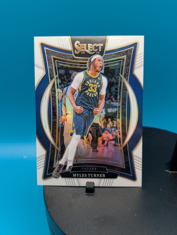 2024-25 Panini Select - Concourse Myles Turner #4 White Prizm /149