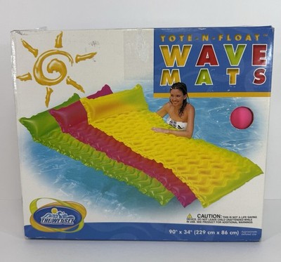 INTEX The Wet Set Tote-n-float Wave Mat Pink Pool Lounge Float 90 X 34
