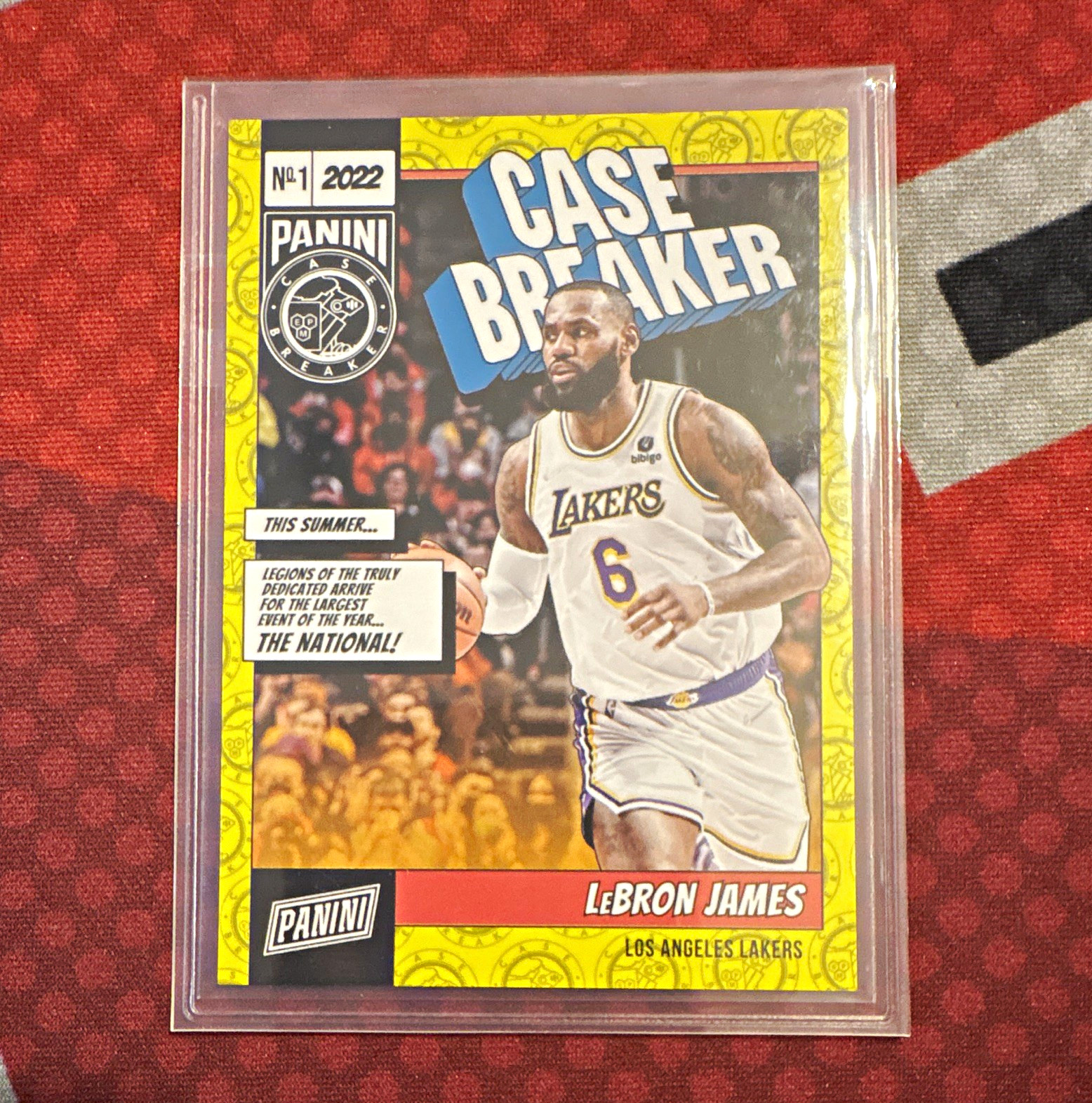 Panini 2022 National Convention LeBron James Lakers Case Breaker CB8 /199