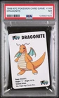 1998 KFC POKEMON CARD GAME #149 DRAGONITE PSA 7