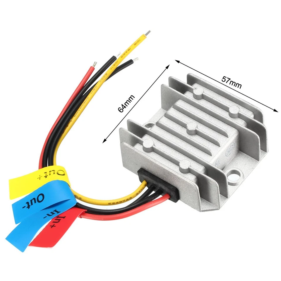 DC 48V to DC 12V 3A 36W Waterproof Voltage Converter Regulator - Image 3 of 4