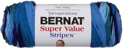 Bernat Super Value Stripes Yarn-Oceana - 164173-73002