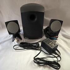 Sistema de altavoces multimedia con cable Boston BA745 2.1, 3,5 mm, negro, blindado